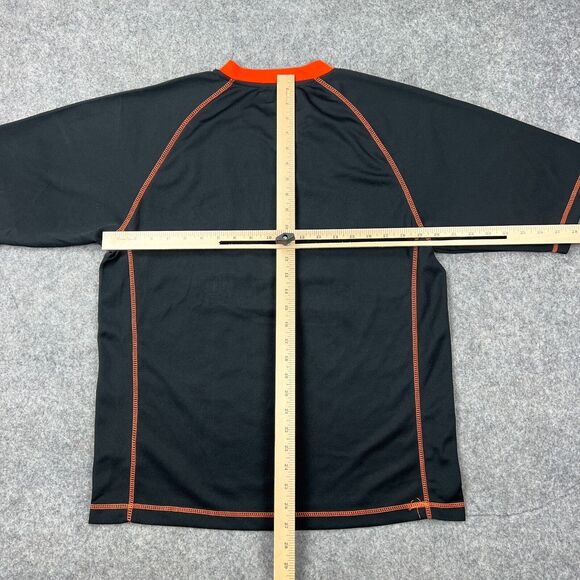 Baltimore Orioles Jersey Mens Medium Black Mesh Embroidered MLB Baseball Tee Y2K - Picture 8 of 12